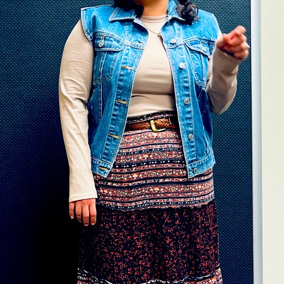 Vintage Gitano Jean Denim Vest - Picture 1 of 5